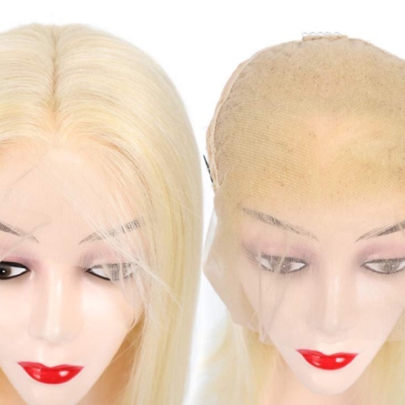 10” 613 PLATINUM BLONDE HUMAN LACE-FRONT BOB WIG